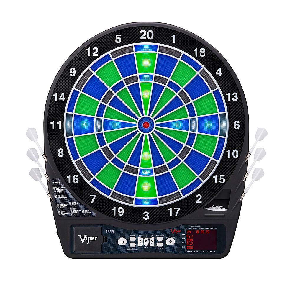 Alt View 11. Viper - Ion Illuminated 15.5" Electronic Dartboard - Blue.