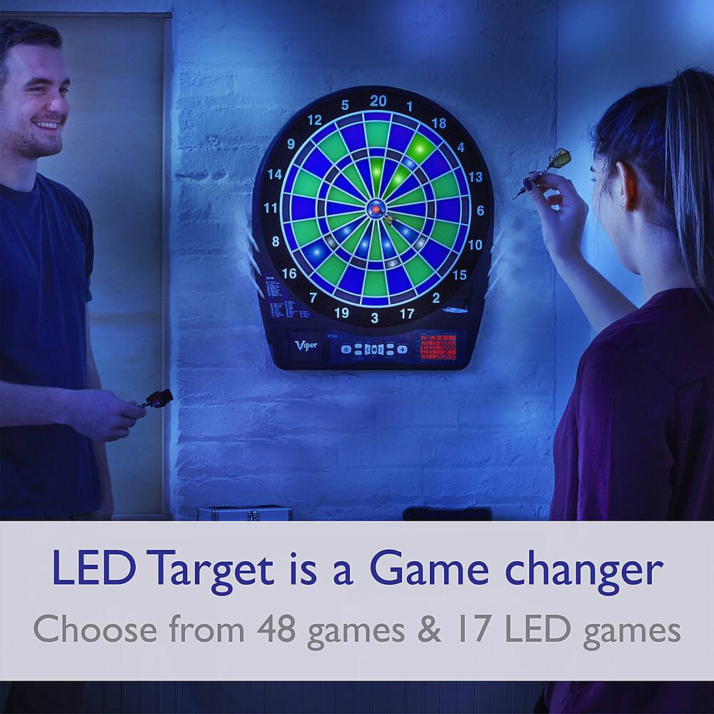 Alt View 12. Viper - Ion Illuminated 15.5" Electronic Dartboard - Blue.