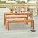 Alt View 11. Walker Edison - 3-Piece Cypress Acacia Wood Patio Dining Set - Brown.