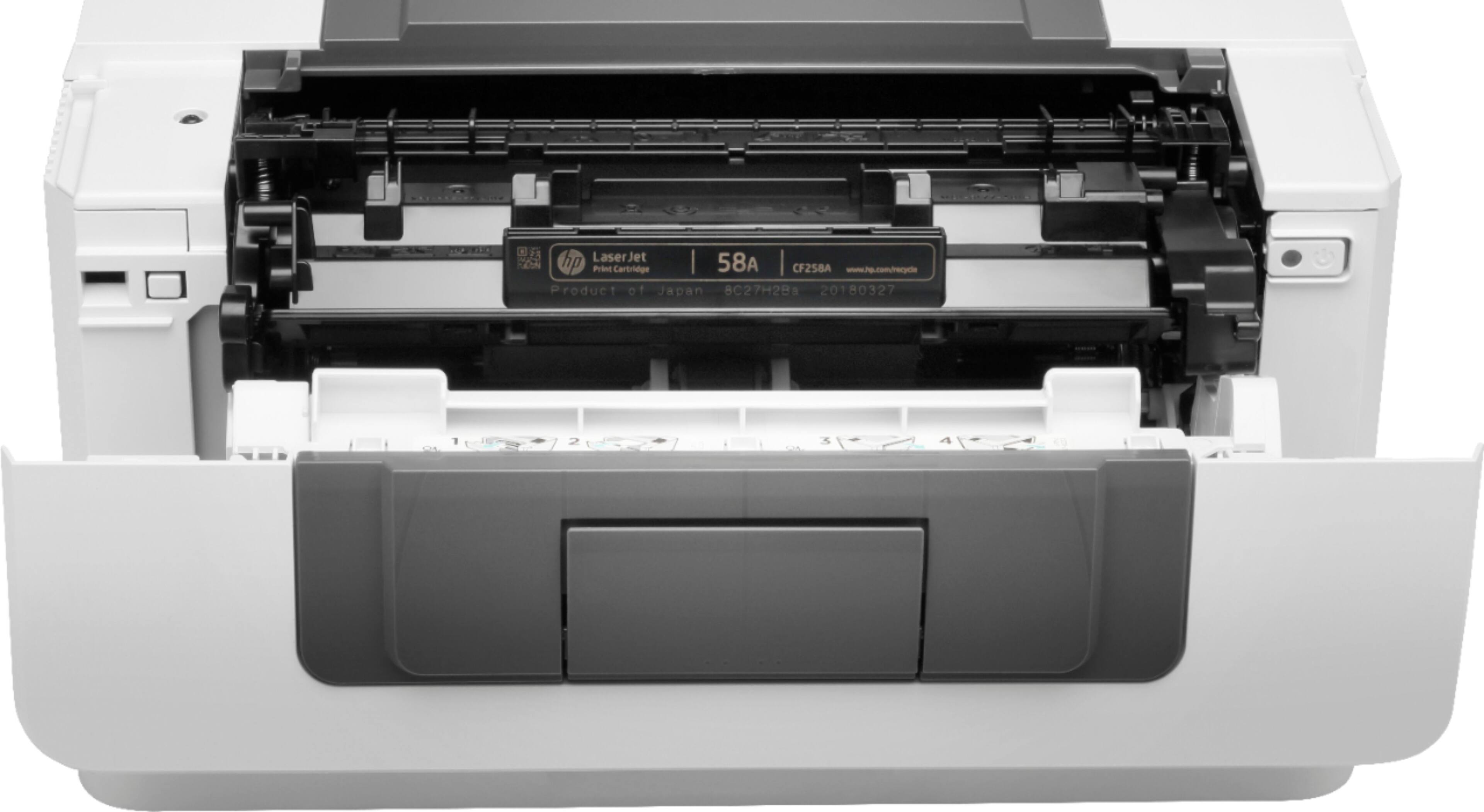 Alt View 20. HP - LaserJet Enterprise M406dn Black-and-White Laser Printer - White.