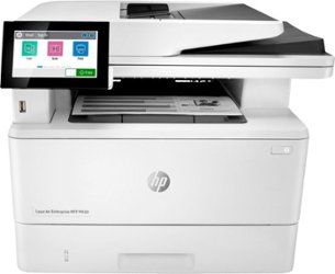 HP - LaserJet Enterprise M430F Black-and-White All-In-One Laser Printer - White - Front_Zoom