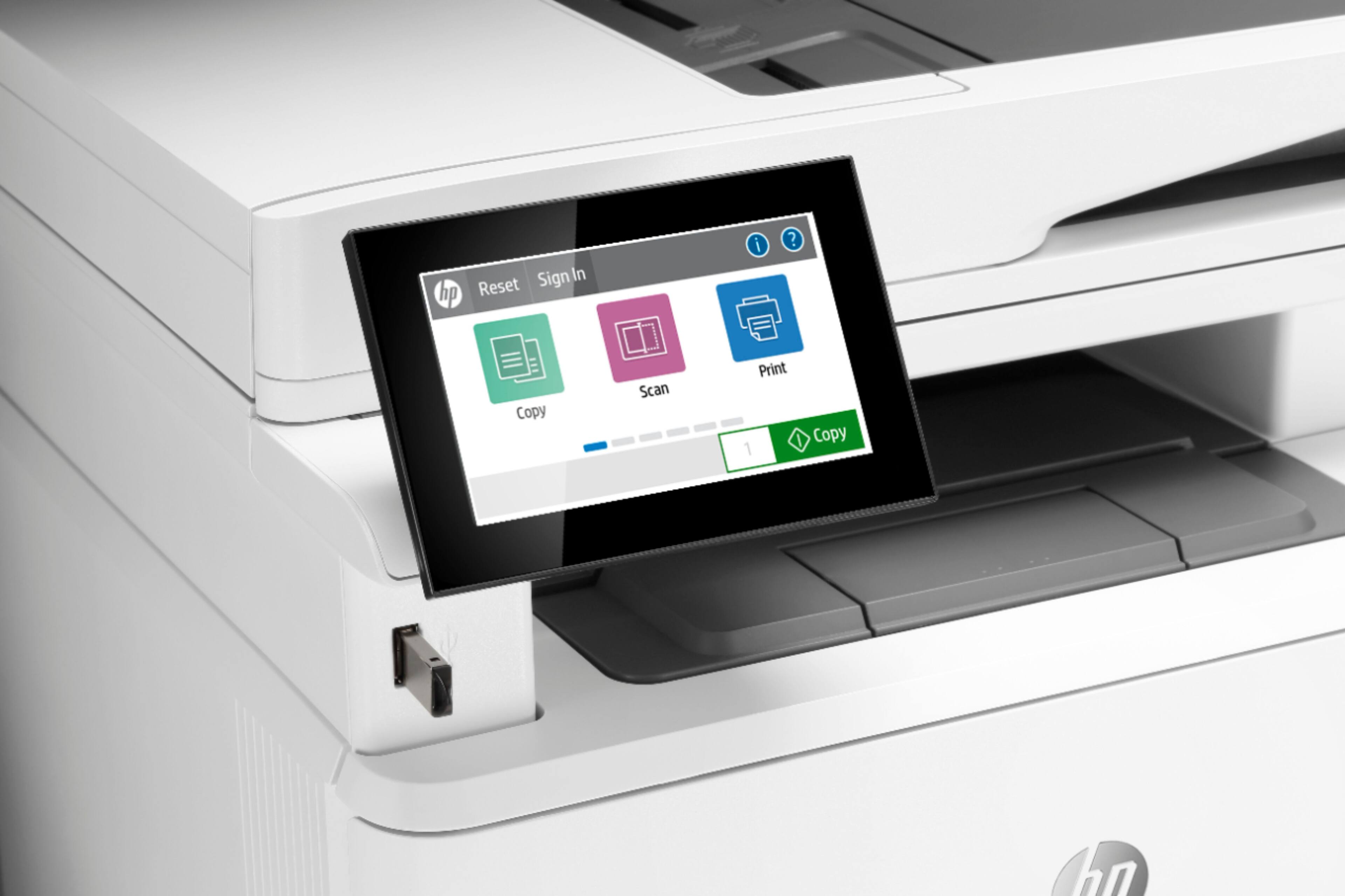 Alt View 11. HP - LaserJet Enterprise M430F Black-and-White All-In-One Laser Printer - White.
