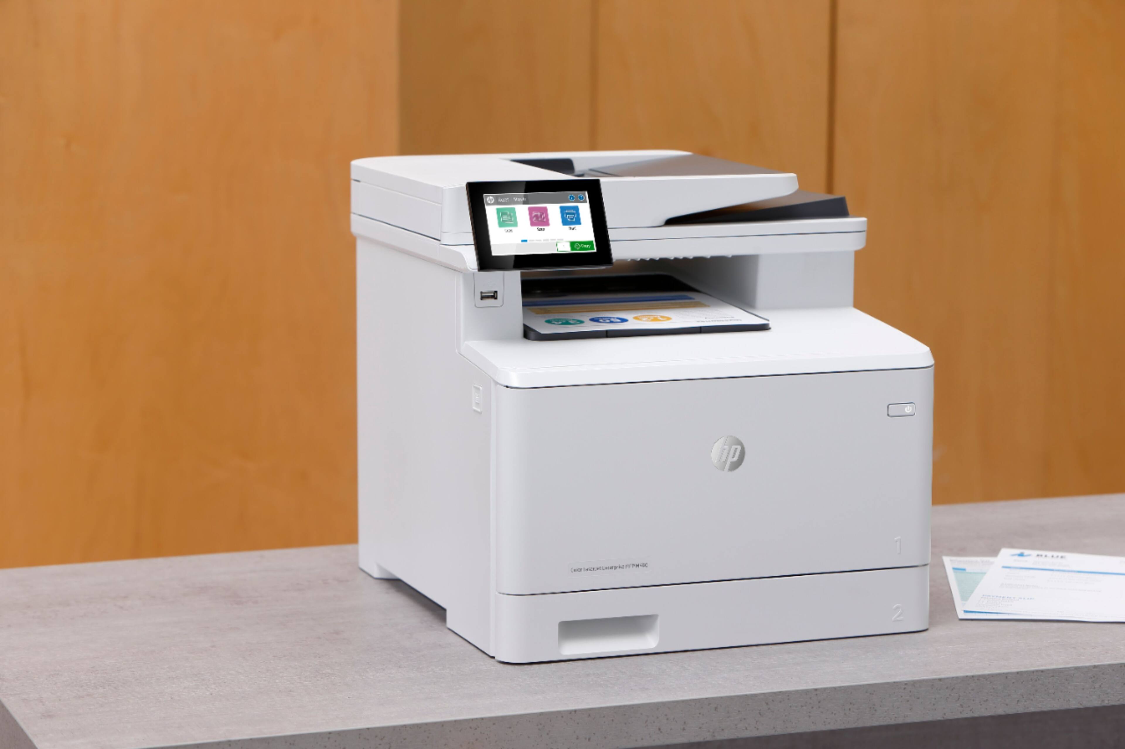Alt View 15. HP - LaserJet Enterprise M480F Color All-In-One Laser Printer - White.