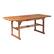 Alt View 12. Walker Edison - 6-Piece Cypress Acacia Wood Extendable Patio Dining Set - Brown.