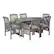Angle. Walker Edison - 7-Piece Cypress Acacia Wood Patio Dining Set - Grey Wash.