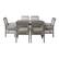 Front. Walker Edison - 7-Piece Cypress Acacia Wood Patio Dining Set - Grey Wash.