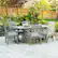 Alt View 11. Walker Edison - 7-Piece Cypress Acacia Wood Patio Dining Set - Grey Wash.