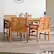 Alt View 12. Walker Edison - 5-Piece Windsor Acacia Wood Patio Dining Set - Brown.
