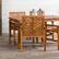 Alt View 18. Walker Edison - 5-Piece Windsor Acacia Wood Patio Dining Set - Brown.