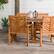 Alt View 19. Walker Edison - 5-Piece Windsor Acacia Wood Patio Dining Set - Brown.