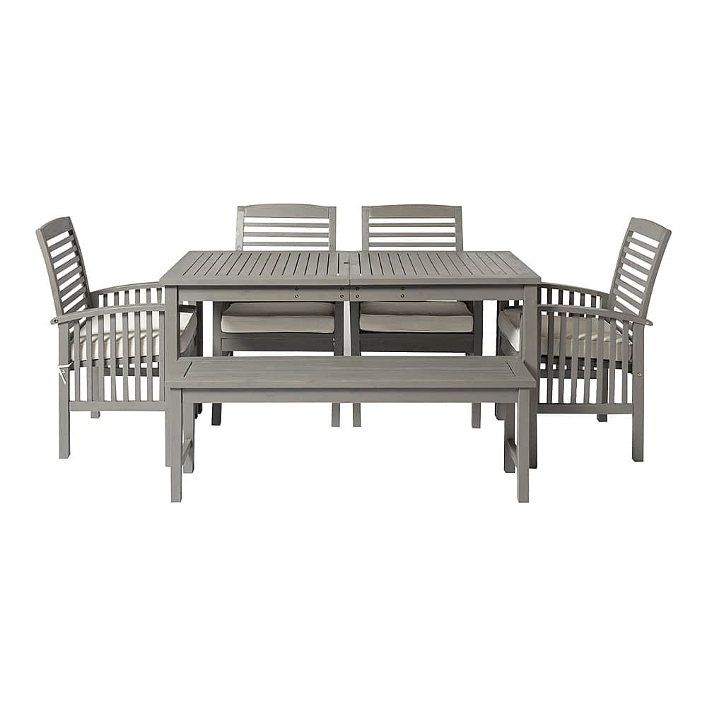 White aluminum discount patio dining set