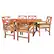 Angle. Walker Edison - 7-Piece Hunter Extendable Acacia Wood Patio Dining Set - Brown.