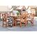 Alt View 11. Walker Edison - 7-Piece Hunter Extendable Acacia Wood Patio Dining Set - Brown.