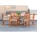 Left. Walker Edison - 7-Piece Hunter Extendable Acacia Wood Patio Dining Set - Brown.
