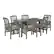 Angle. Walker Edison - 7-Piece Everest Acacia Wood Patio Dining Set - Grey Wash.