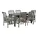 Left. Walker Edison - 7-Piece Everest Acacia Wood Patio Dining Set - Grey Wash.