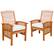 Alt View 16. Walker Edison - 5-Piece Everest Acacia Wood Patio Dining Set - Brown.