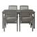 Front. Walker Edison - 5-Piece Everest Acacia Wood Patio Dining Set - Grey Wash.