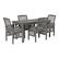 Alt View 22. Walker Edison - 5-Piece Everest Acacia Wood Patio Dining Set - Grey Wash.