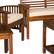 Alt View 11. Walker Edison - 5-Piece Cypress Acacia Wood Patio Chat Set - Dark Brown.