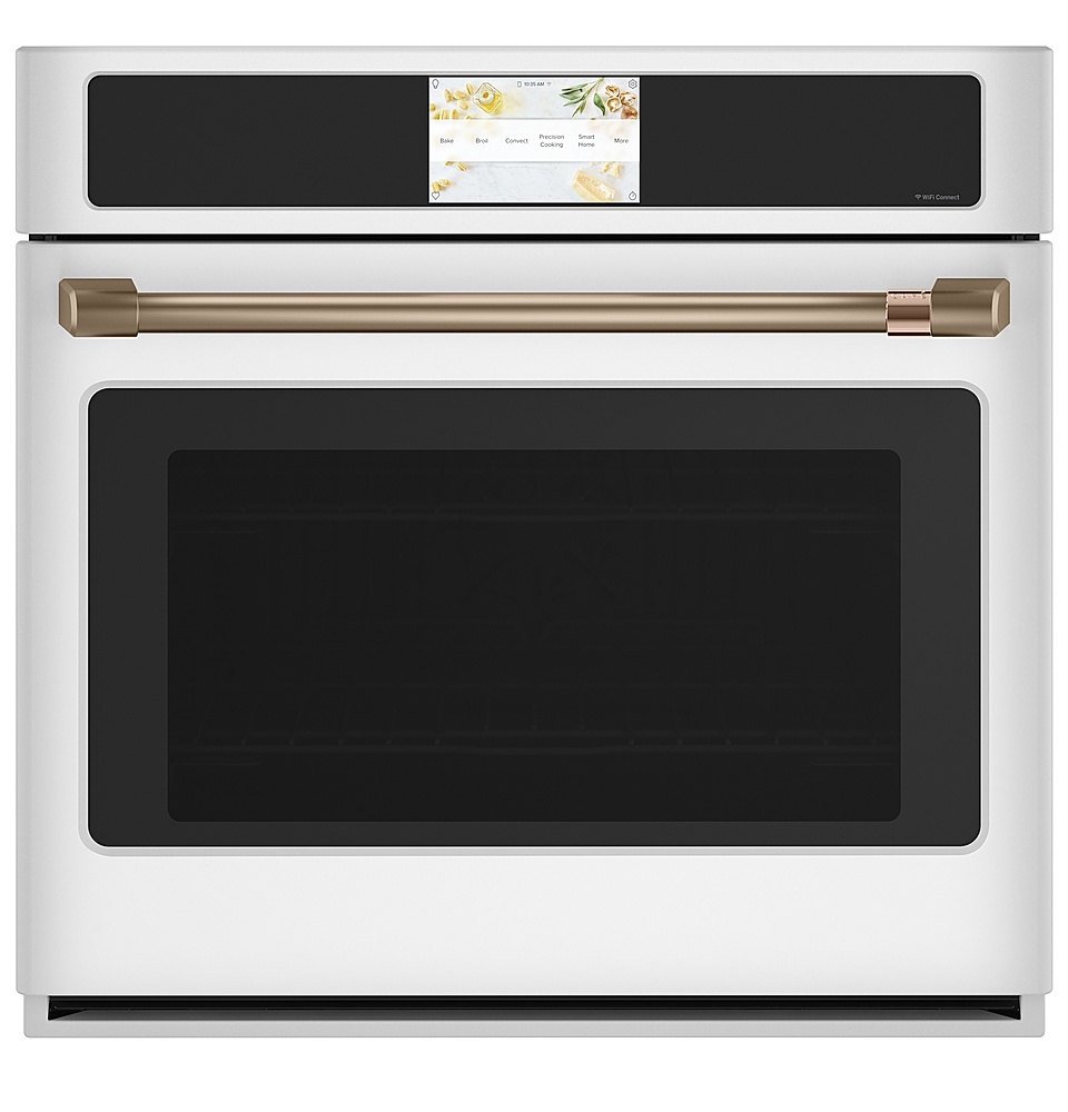 Café - 30" Built-In Single Electric Convection Wall Oven with True European Convection and In-Oven Camera - Matte white