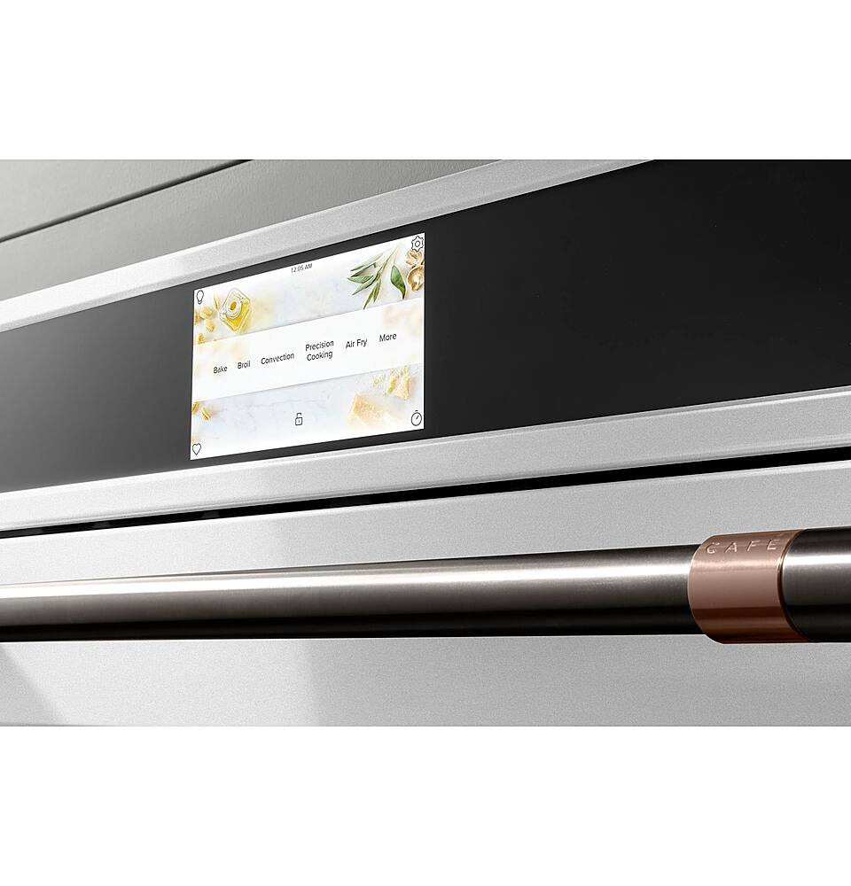 Alt View 18. Café - 30" Built-In Single Electric Convection Wall Oven with True European Convection and In-Oven Camera, Customizable - Matte White.