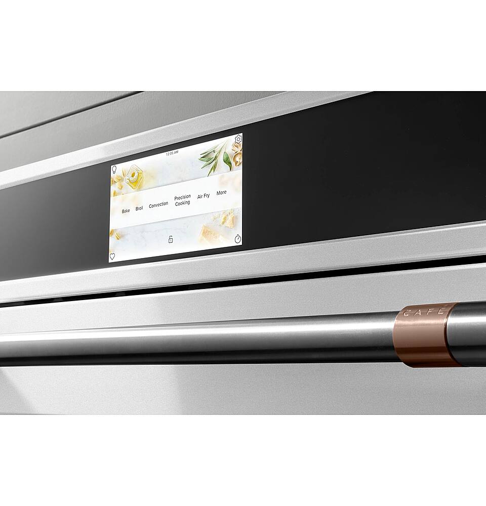 Alt View 20. Café - 30" Built-In Single Electric Convection Wall Oven with True European Convection and In-Oven Camera, Customizable - Matte White.