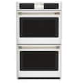 Café - 30" Built-In Double Electric Convection Wall Oven with True European Convection and In-Oven Camera, Customizable - Matte White