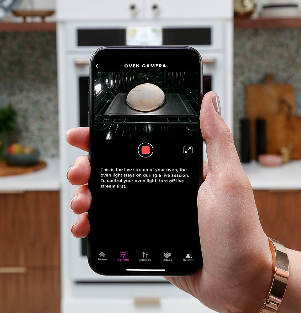 Alt View 32. Café - 30" Built-In Double Electric Convection Wall Oven with True European Convection and In-Oven Camera, Customizable - Matte White.
