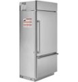 Angle Zoom. Café - 21.3 Cu. Ft. Bottom-Freezer Built-In Refrigerator with Right-Hand Side Door - Stainless steel.