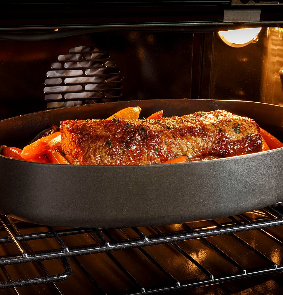 Alt View 15. Café - 30" Built-In Double Electric Convection Wall Oven with Built-In Wi-Fi - Platinum Glass.