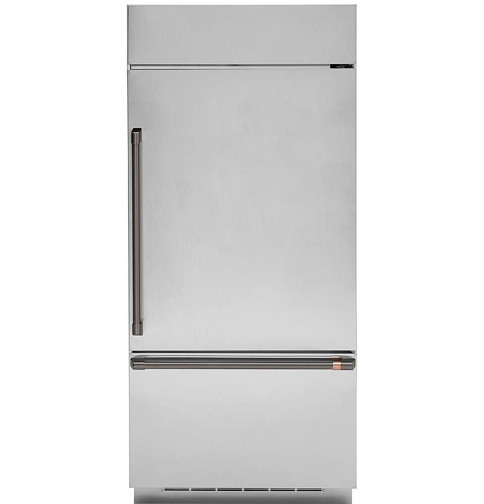 Alt View 11. Café - Handle Kit for Café Built-In Bottom Freezer Refrigerators - Brushed Black.