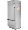 Angle Zoom. Café - 21.3 Cu. Ft. Bottom-Freezer Built-In Refrigerator with Left-Hand Side Door - Stainless steel.