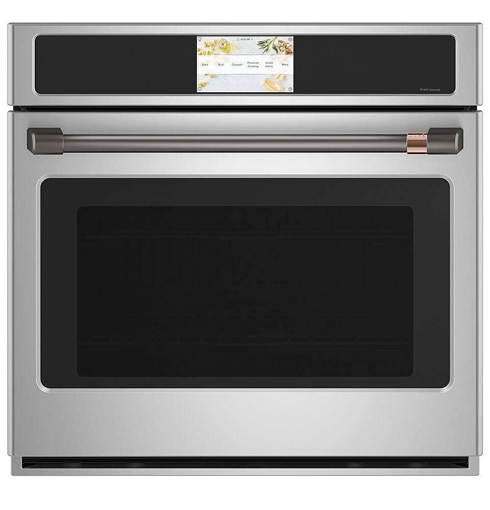 Alt View 39. Café - 30" Built-In Single Electric Convection Wall Oven with True European Convection and In-Oven Camera, Customizable - Stainless Steel.