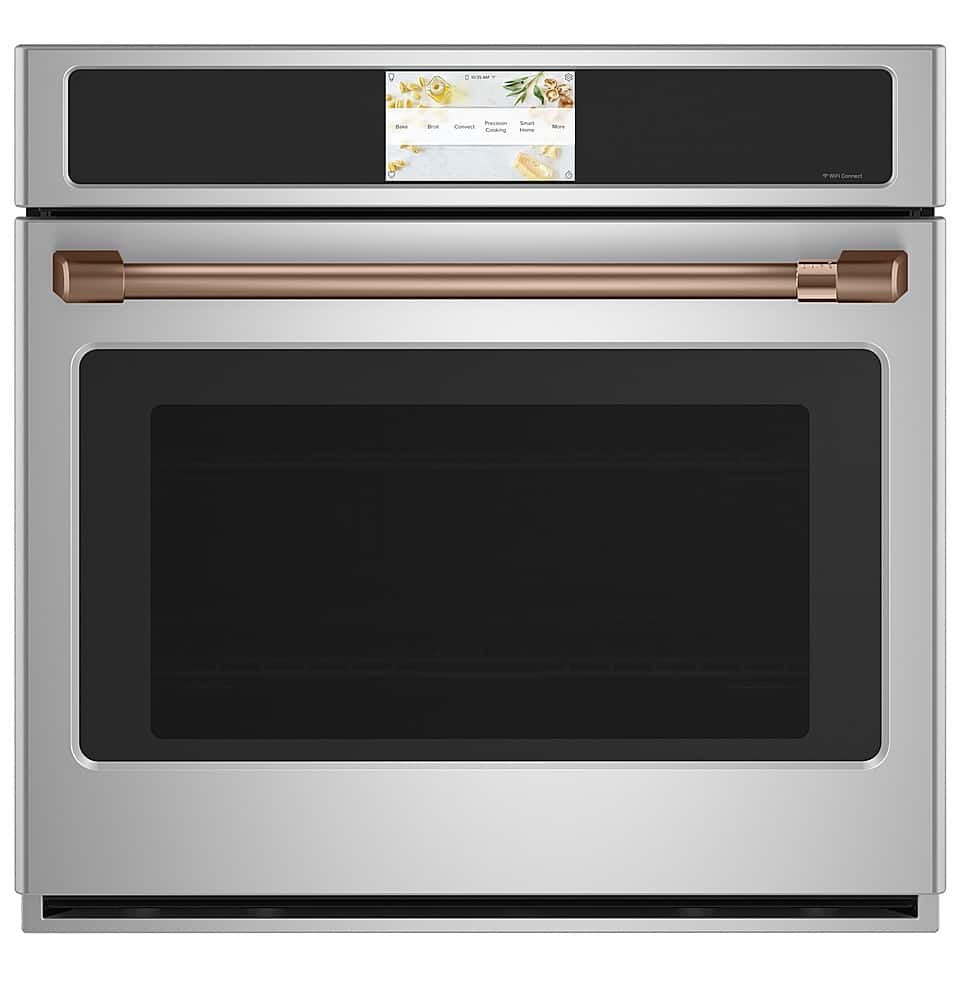 Alt View 38. Café - 30" Built-In Single Electric Convection Wall Oven with True European Convection and In-Oven Camera, Customizable - Stainless Steel.