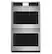 Front. Café - 30" Built-In Double Electric Convection Wall Oven with True European Convection and In-Oven Camera, Customizable - Stainless Steel.