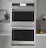 Alt View 14. Café - 30" Built-In Double Electric Convection Wall Oven with True European Convection and In-Oven Camera, Customizable - Stainless Steel.