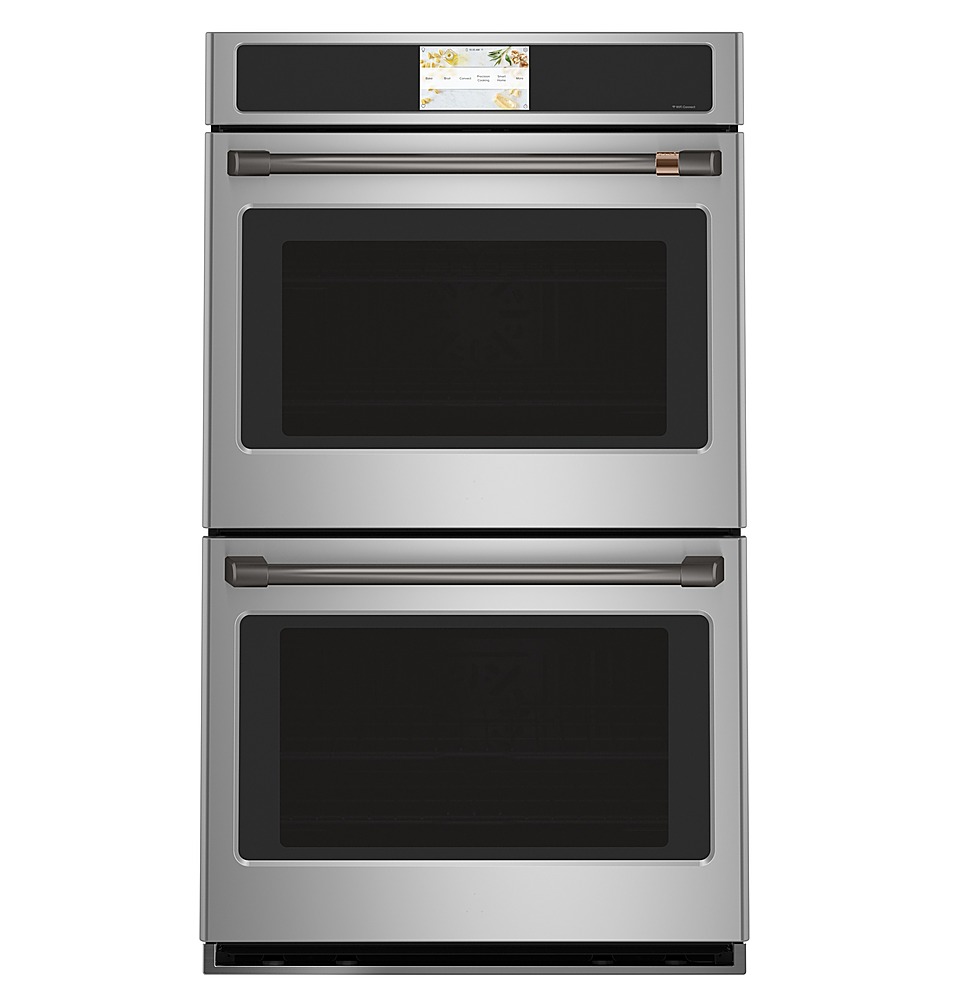 Cafe 30 10.0 Cu. Ft. Electric Smart Double French Door Wall Oven with True  European Convection & Self Clean - Stainless Steel