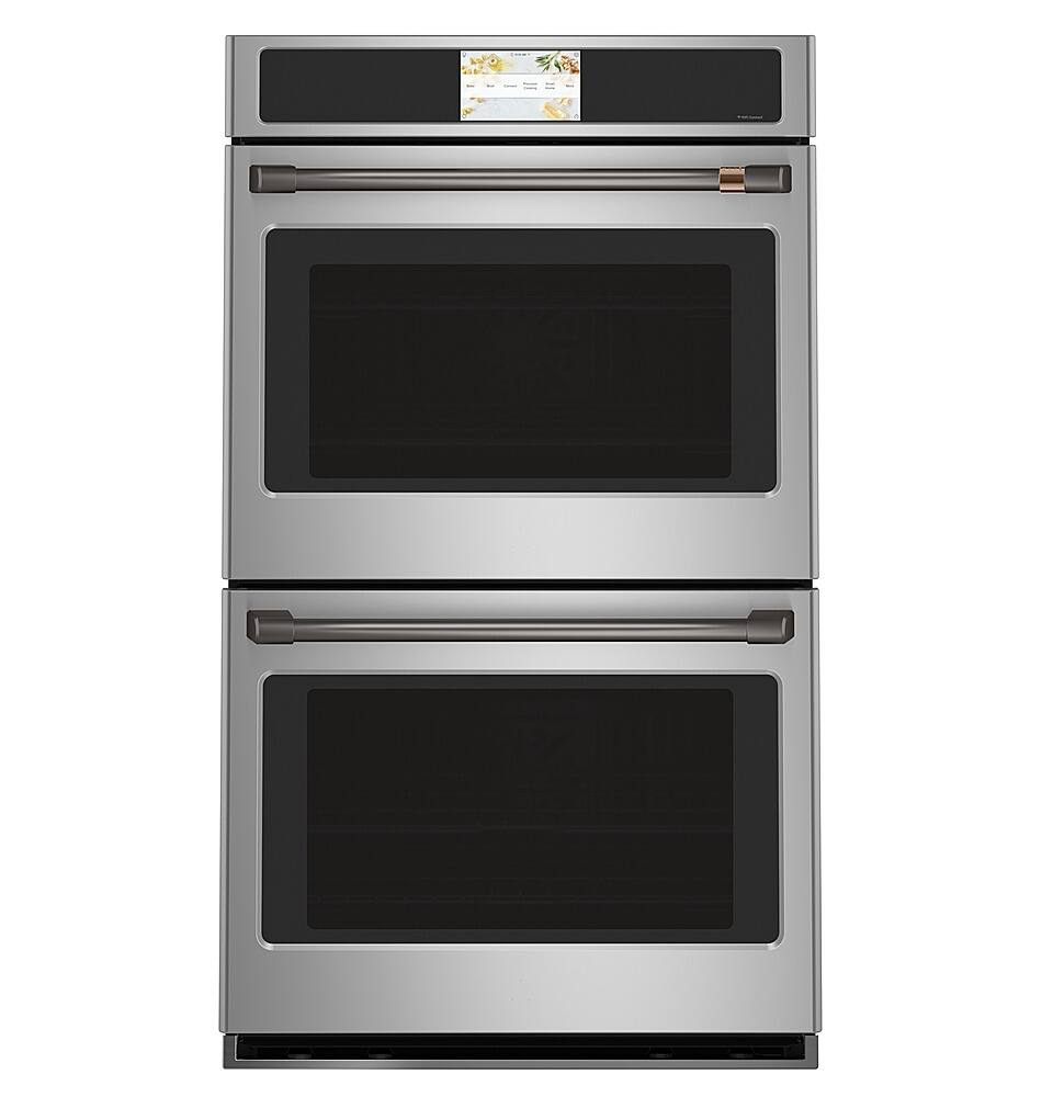 Alt View 38. Café - 30" Built-In Double Electric Convection Wall Oven with True European Convection and In-Oven Camera, Customizable - Stainless Steel.