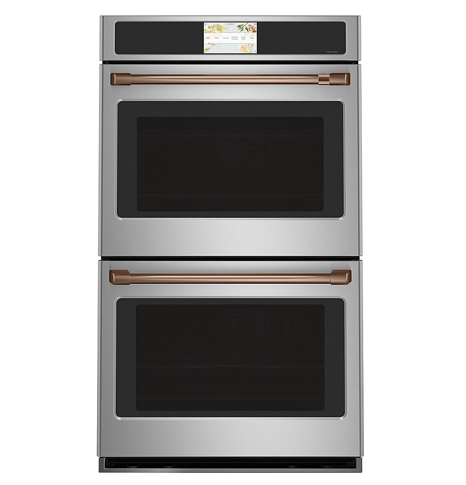 Alt View 40. Café - 30" Built-In Double Electric Convection Wall Oven with True European Convection and In-Oven Camera, Customizable - Stainless Steel.
