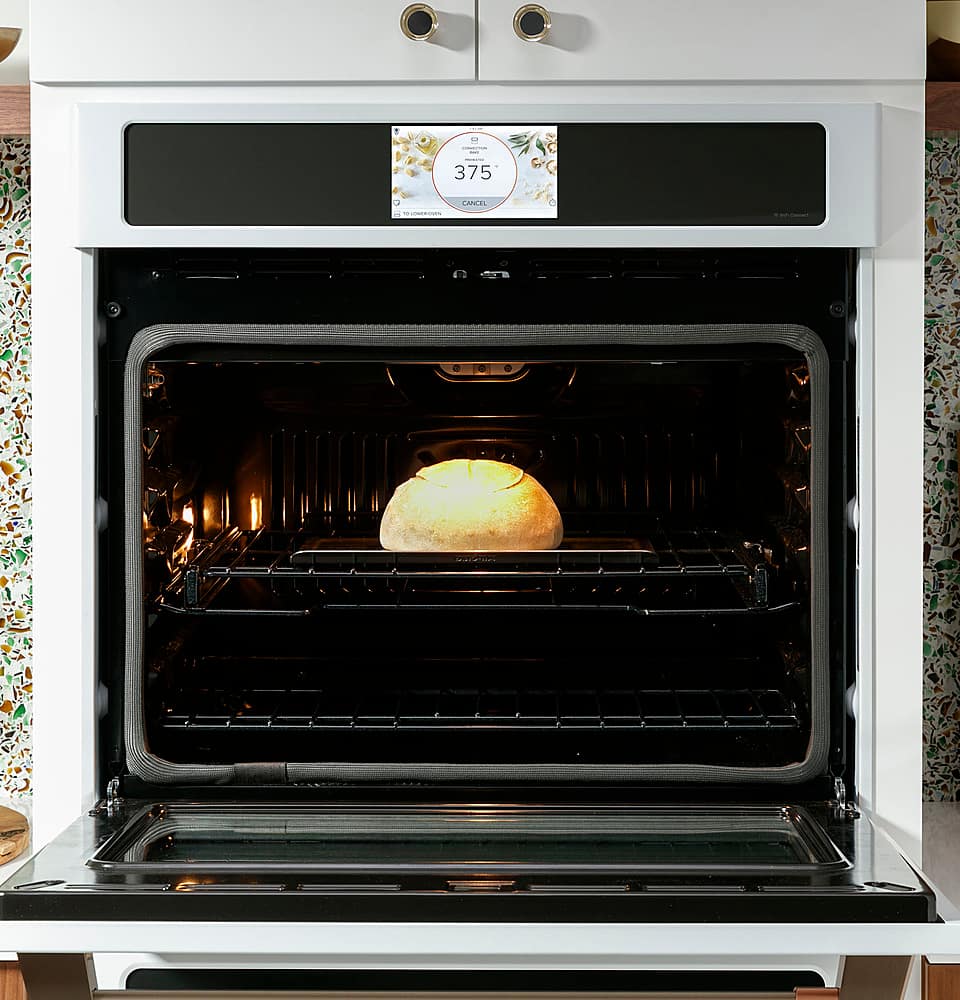 Alt View 25. Café - 30" Built-In Double Electric Convection Wall Oven with True European Convection and In-Oven Camera, Customizable - Stainless Steel.