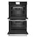 Alt View 11. Café - 30" Built-In Double Electric Convection Wall Oven w/ True European Convection, In-Oven Camera, Customizable - Matte Black.