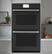Alt View 23. Café - 30" Built-In Double Electric Convection Wall Oven w/ True European Convection, In-Oven Camera, Customizable - Matte Black.