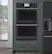 Alt View 24. Café - 30" Built-In Double Electric Convection Wall Oven w/ True European Convection, In-Oven Camera, Customizable - Matte Black.