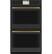 Alt View 39. Café - 30" Built-In Double Electric Convection Wall Oven w/ True European Convection, In-Oven Camera, Customizable - Matte Black.