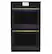 Alt View 40. Café - 30" Built-In Double Electric Convection Wall Oven w/ True European Convection, In-Oven Camera, Customizable - Matte Black.