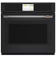 Café - 30" Built-In Single Electric Convection Wall Oven with True European Convection and In-Oven Camera , Customizable - Matte Black