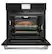 Alt View 12. Café - 30" Built-In Single Electric Convection Wall Oven with True European Convection and In-Oven Camera , Customizable - Matte Black.
