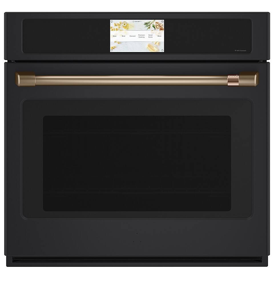 Alt View 40. Café - 30" Built-In Single Electric Convection Wall Oven with True European Convection and In-Oven Camera , Customizable - Matte Black.