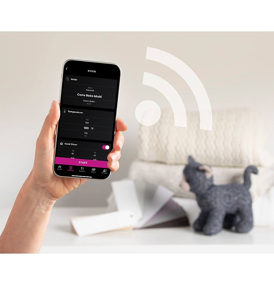 Alt View 18. GE Profile - 30" Built-In Double Electric Convection Wall Oven with Right-Hand Side-Swing Door - Stainless Steel.